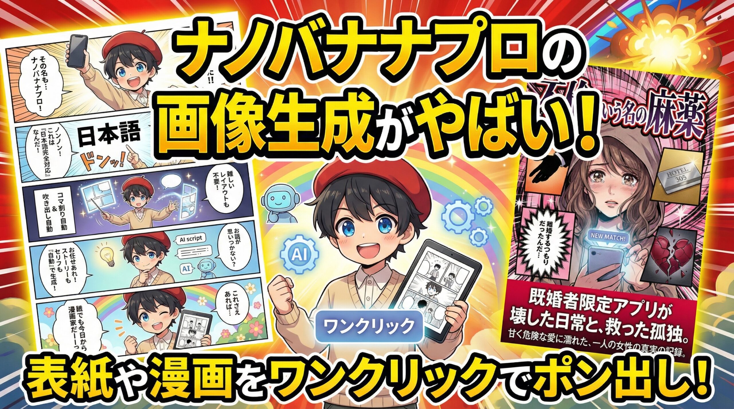 【衝撃】画像生成AIの概念崩壊。「Nanobanana Pro」×「コピペ」で、素人でも漫画・表紙がワンクリックで完成する異常事態。